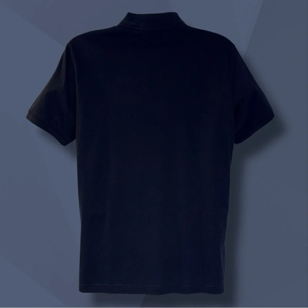 Original Penguin Palm Print Polo Shirt Men’s Large - NWT Dark Sapphire Blue - Picture 5 of 10